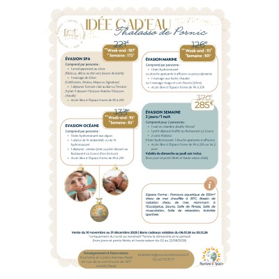 IDEE CADEAU THALASSO DE PORNIC 2025