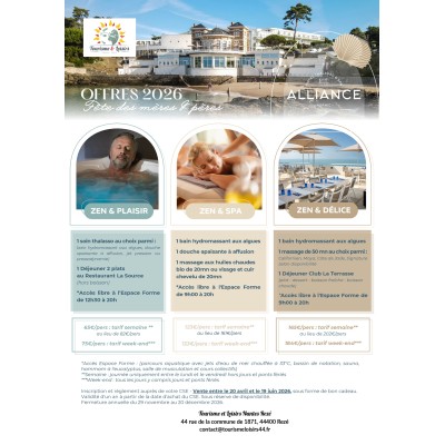 @OFFRES THALASSO PORNIC 2026 - Fête des mères & pères