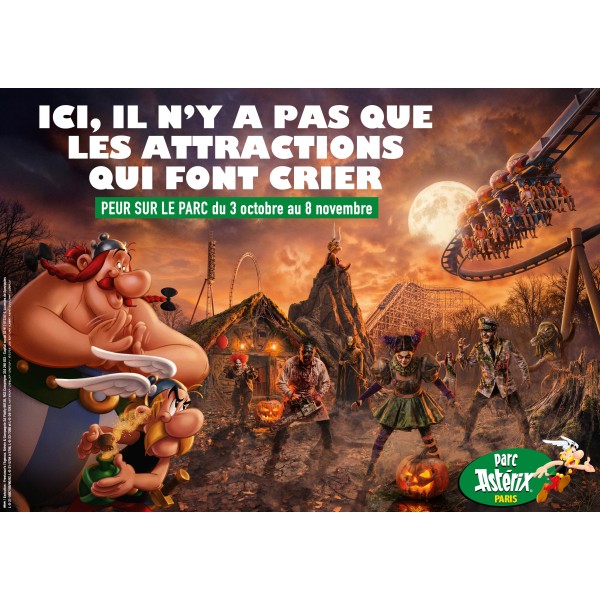 ASTERIX - BILLET PERIODE JOURNEE PEUR SUR LE PARC 2026 - VISITE DU PARC ENTRE LE 03 OCTOBRE ET LE 08 NOVEMBRE 2026- e.billet